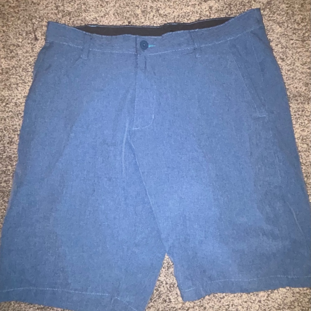 Burnside" Men's Blue Hybrid Shorts | Quick Dry Stretch | Zip Pocket